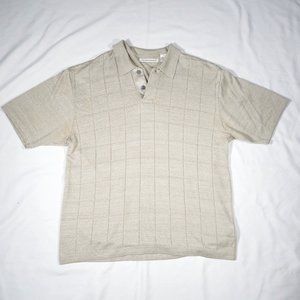 Knightsbridge Tan Colored Sweater Polo